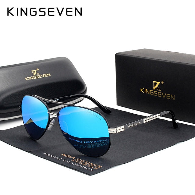 KINGSEVEN 2019 New Design Aviation Alloy Frame HD Polarized