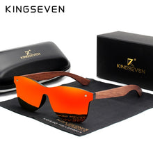 Load image into Gallery viewer, KINGSEVEN Natural Wooden Sunglasses Men Polarized