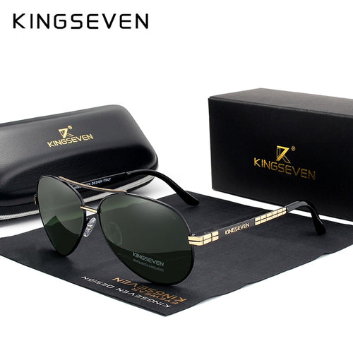 KINGSEVEN Design Men's Glasses Pilot HD Polarized