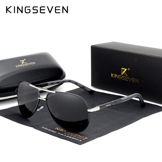 KINGSEVEN 2019 Aluminum Magnesium Men's Sunglasses Polarized